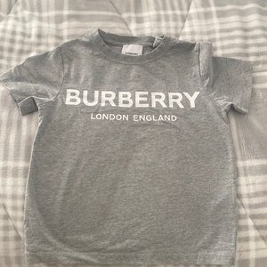 Grey unisex 4y Burberry shirt. Worn but in excellent condition